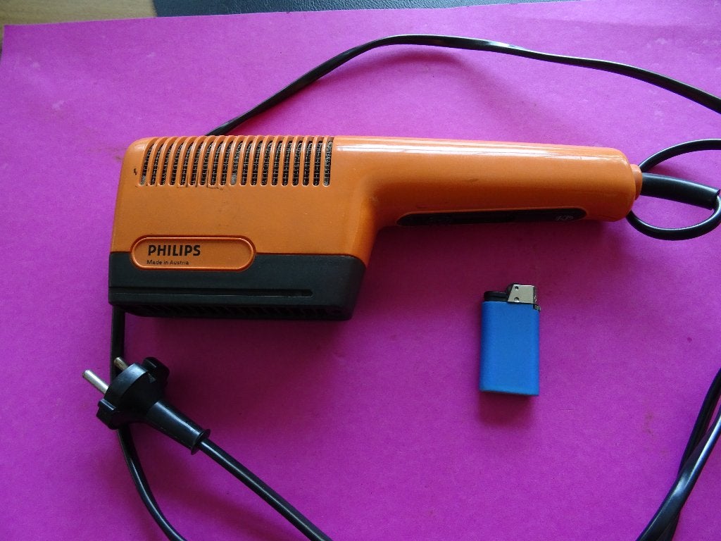 RETRO VINTAGE FOHN  Philips ORANJE JAREN 70 WERKT, Ophalen of Verzenden