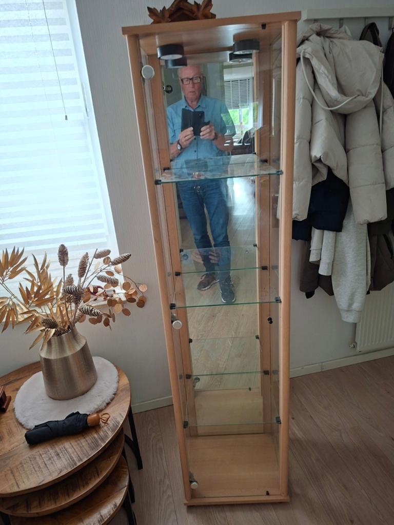 Glas kasten vitrine, Glas, Minder dan 100 cm, 25 tot 50 cm, 50 tot 100 cm