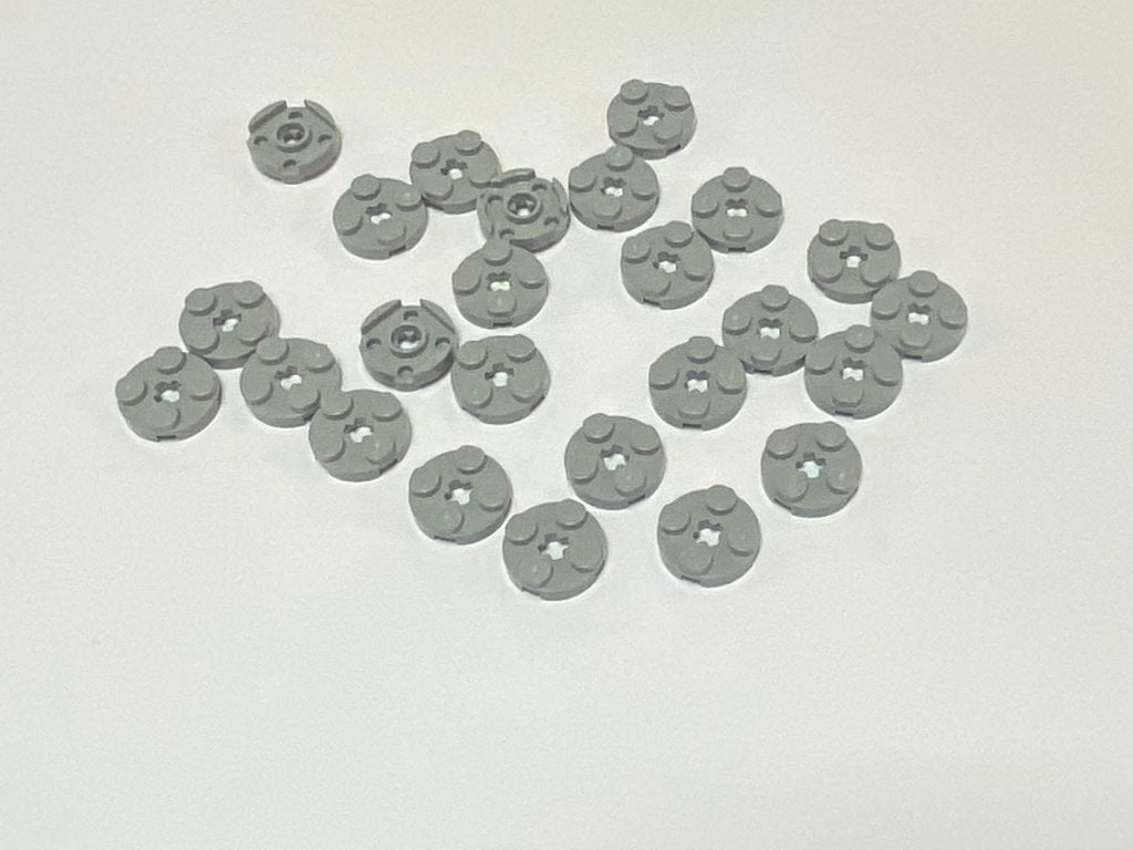 Partij 25x nieuwe ronde 2x2 lego plaatjes in diverse kleuren, Overige thema's, Lego, Nieuw, Ophalen of Verzenden