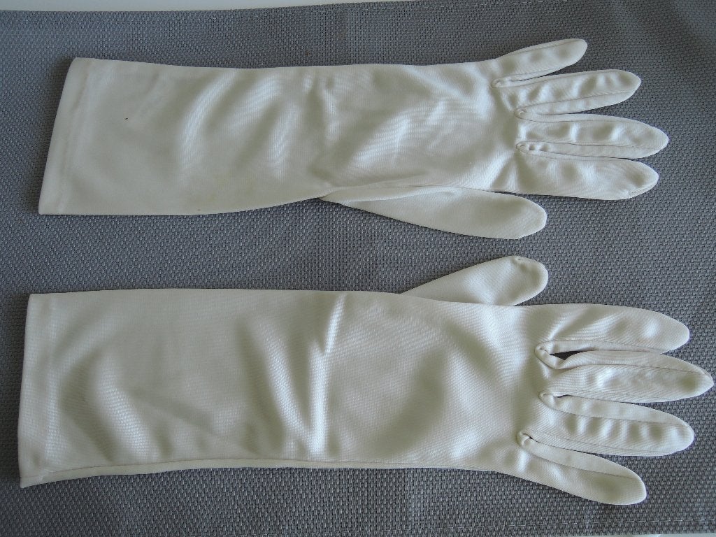 Ouderwetse beige handschoenen, Ophalen of Verzenden, Dames