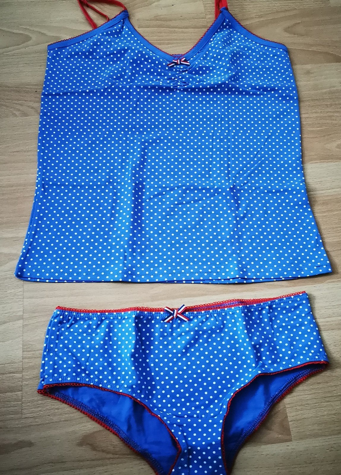 Spirit ondergoed set katoen elastaan maat L, Kleding | Dames, Ondergoed en Lingerie, Spirit, Ophalen of Verzenden, Blauw, Setje
