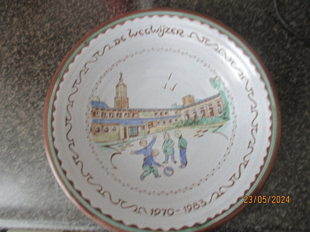 BORD- AMHA- AMBACHT HAALDEREN-SCHOOL DE WEGWIJZER- LENT-1983, Ophalen of Verzenden