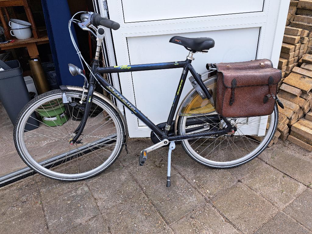 Herenfiets, Fietsen en Brommers, Fietsen | Heren | Herenfietsen, Ophalen, Versnellingen, Zo goed als nieuw, 57 tot 61 cm