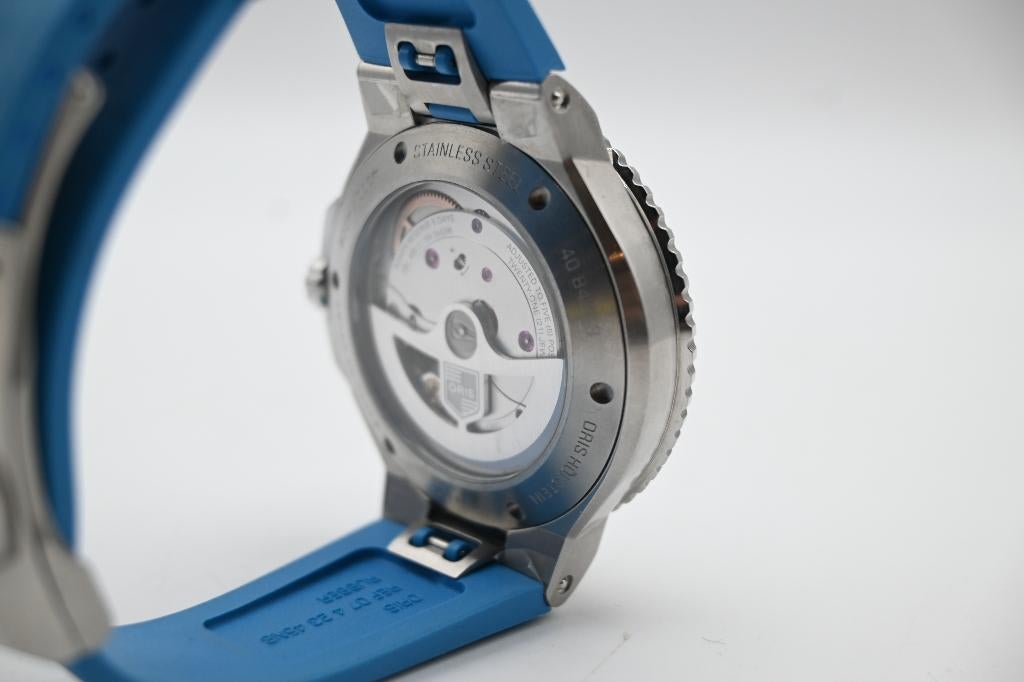 Oris Aquis Date Cal. 400 + Bon (zeer nette staat!), -, -, Ophalen of Verzenden, Zo goed als nieuw