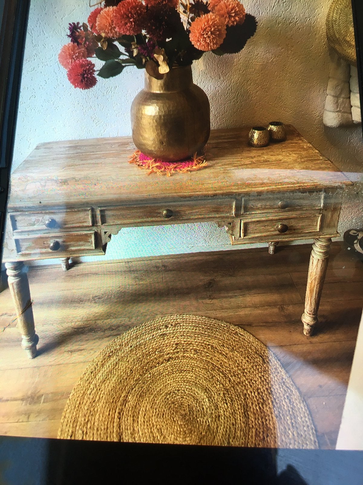 Sidetable of bureau, 100 tot 150 cm, Ophalen of Verzenden, Zo goed als nieuw, 25 tot 50 cm