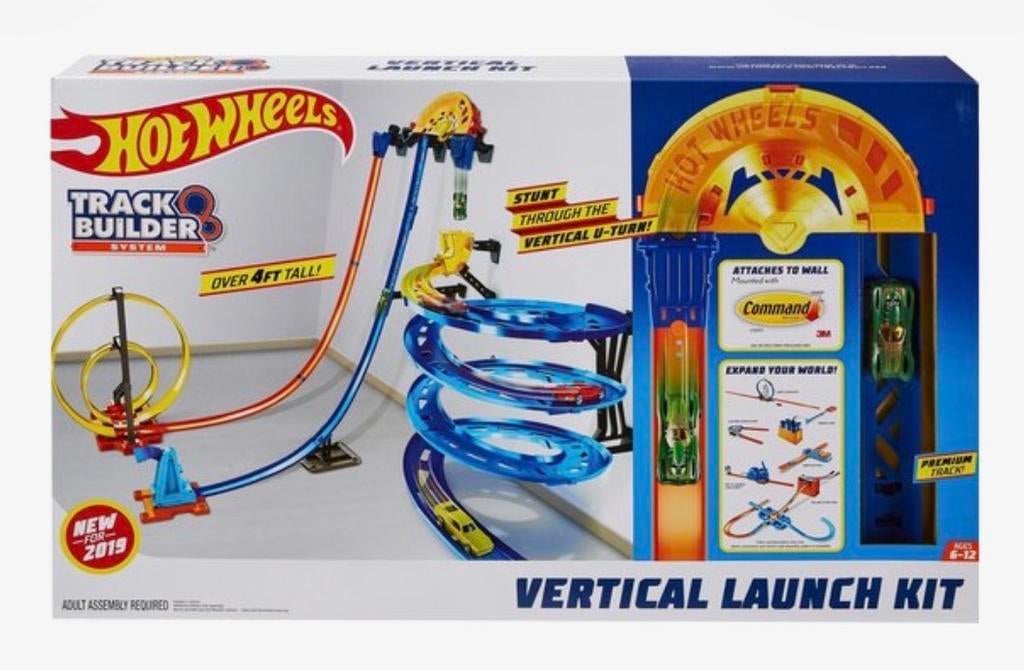 Hot Wheels Track Builder Vertical Launch Kit Racebaan, Racebaan, Ophalen of Verzenden, Zo goed als nieuw, Met looping