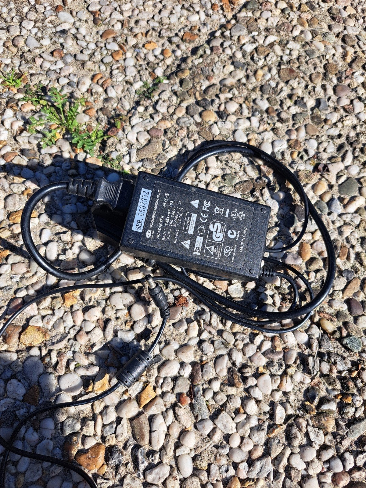 AC Adapter 12V 5A - Model SAMA-01-483, Ophalen of Verzenden, Gebruikt
