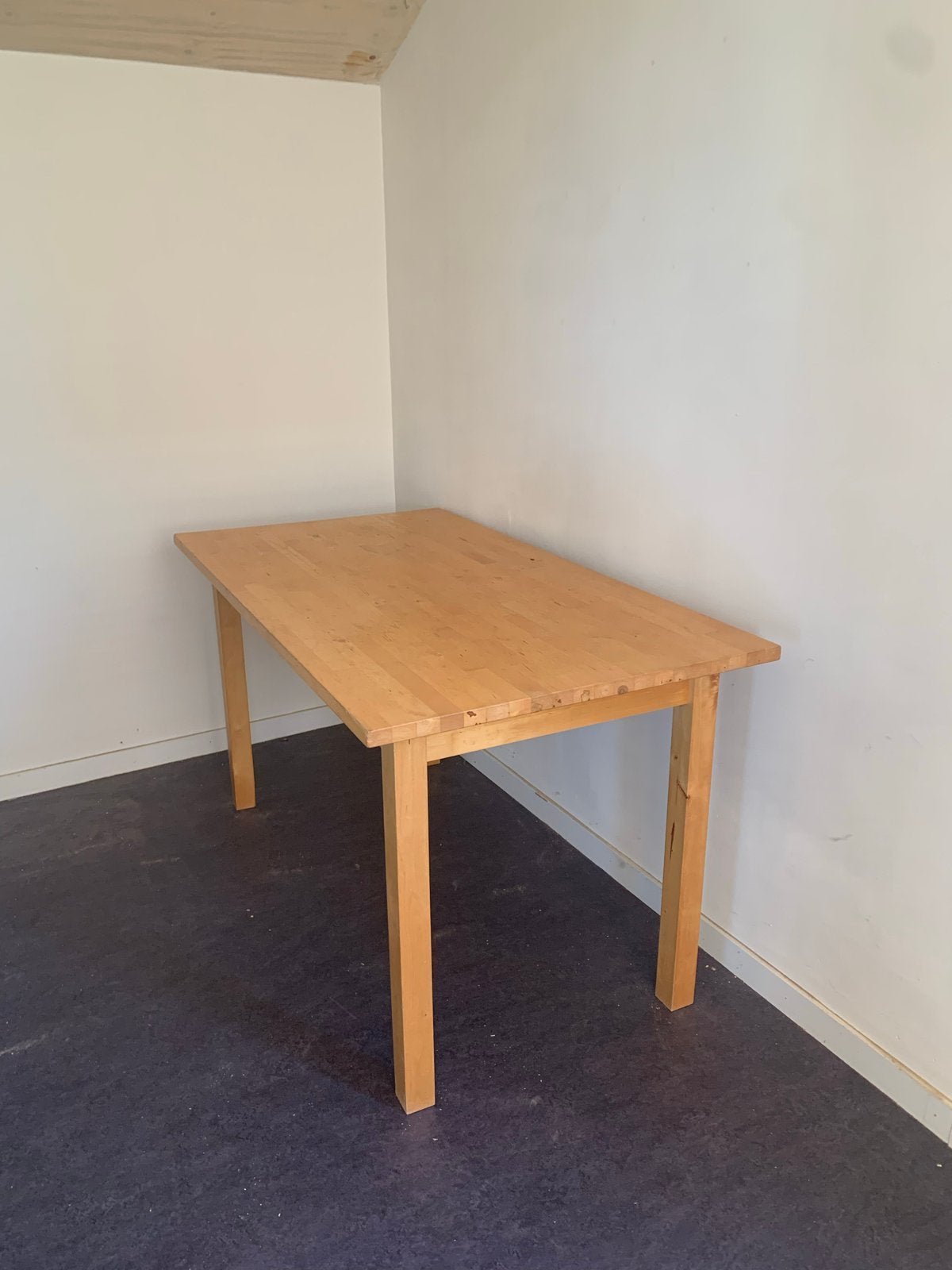 Houten eettafel - 135x74x74.5 cm, Ophalen, Gebruikt, 100 tot 150 cm, 50 tot 100 cm
