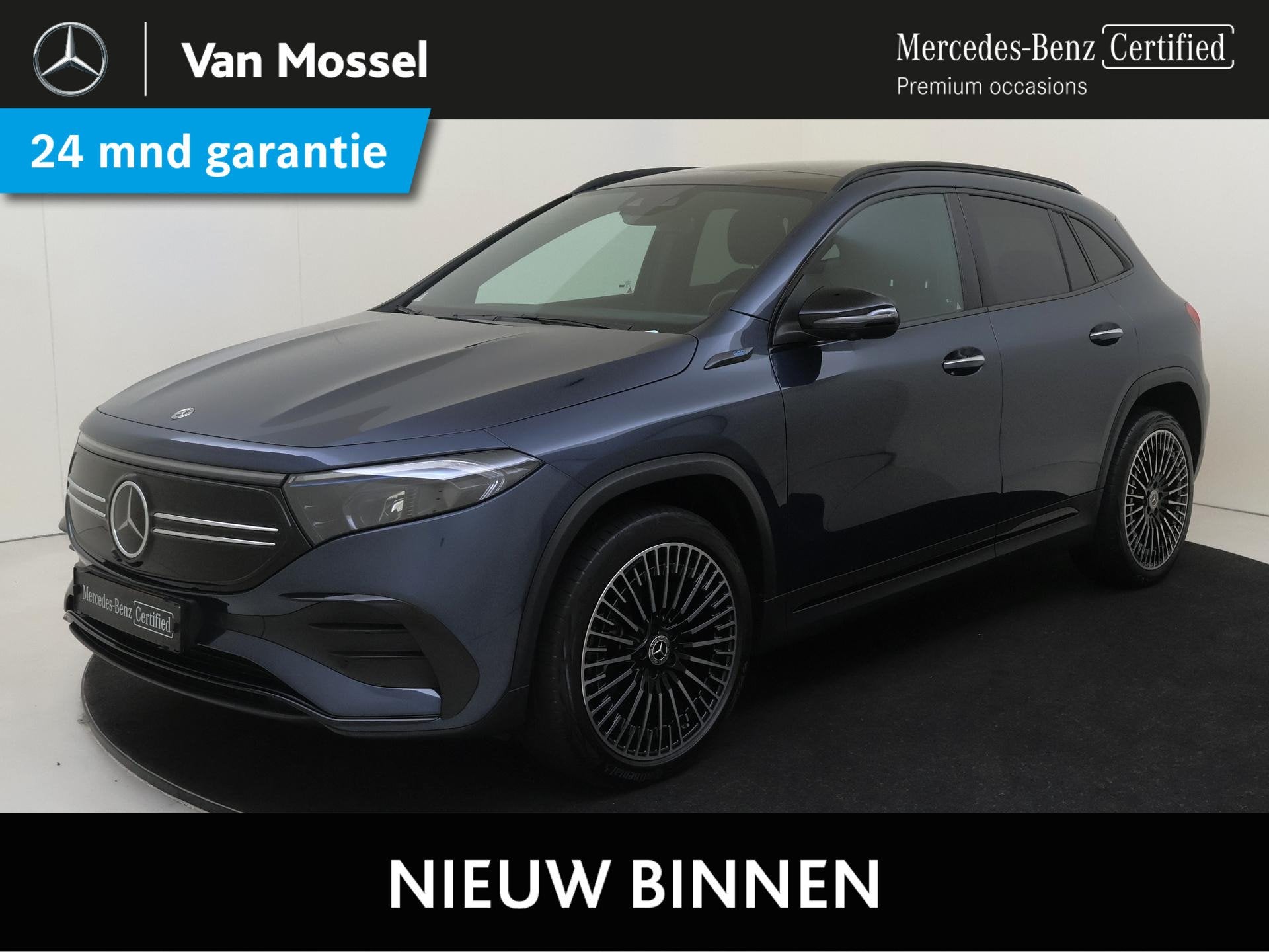 Mercedes-Benz EQA 250 Business Solution AMG 67 kWh, Gebruikt, 190 pk, Blauw, Leder en Stof