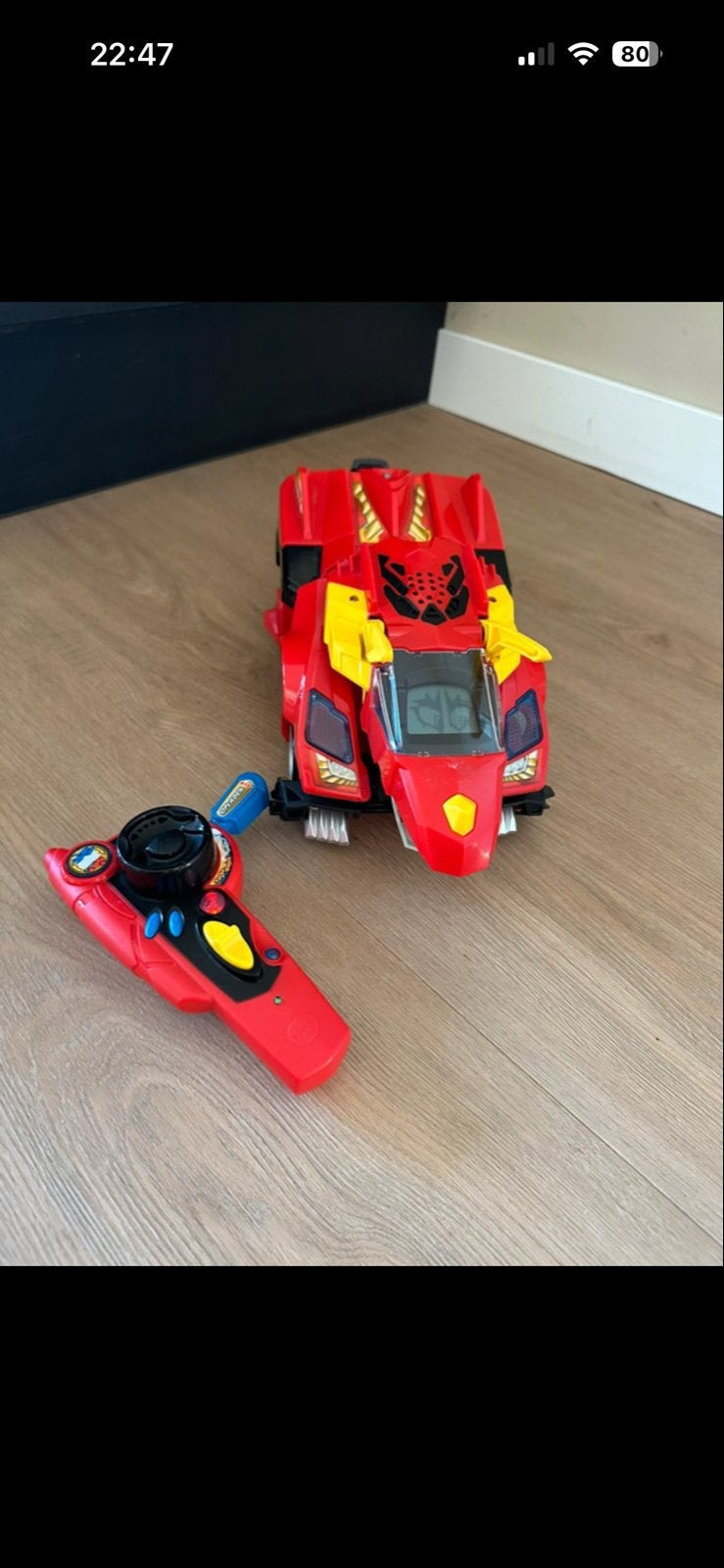 Race auto transformer met afstandsbediening, Ophalen, Gebruikt, Afstandsbediening