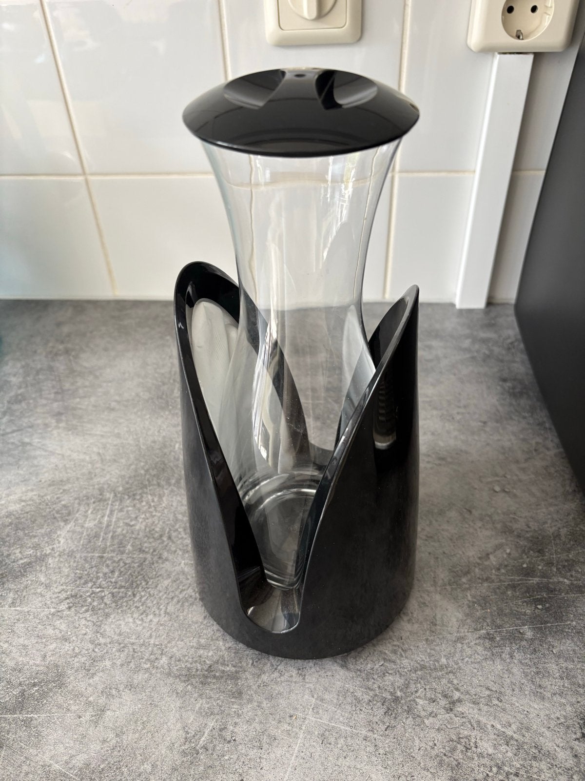 Vacu Vin Rapid Ice Cooler met karaf/wijnkoeler, Flessenkoeler, Glas, Ophalen of Verzenden, Zo goed als nieuw