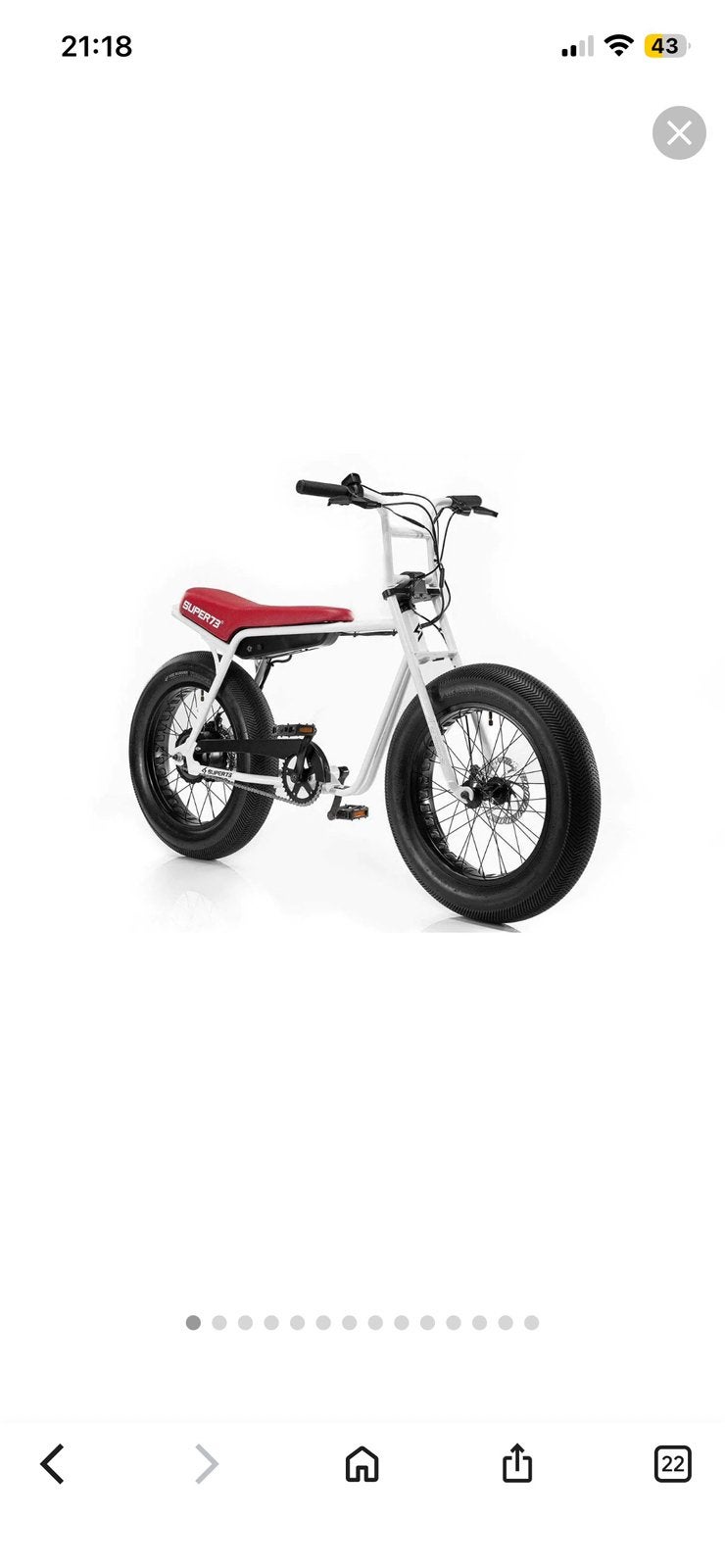 Super 73 zg teruil tegen normale fatbike lees beschrijving, Ophalen, Zo goed als nieuw, Overige typen