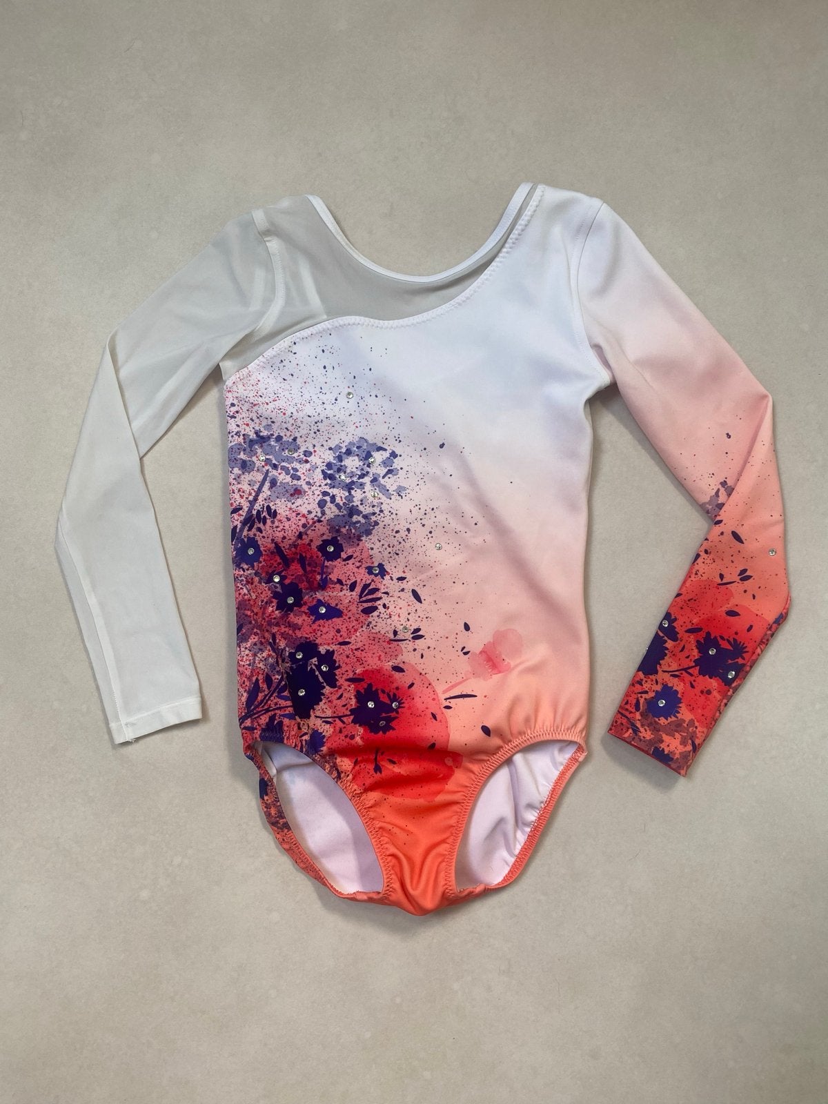 Prachtig turnpakje van Decathlon, Sport en Fitness, Turnen, Meerkleurig, Zo goed als nieuw, Turnpak(je), Kindermaat 122 t/m 140