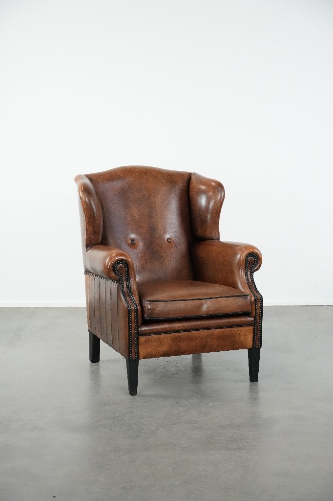 Tijdloze en comfortabele schapenleren oorfauteuil, Ophalen