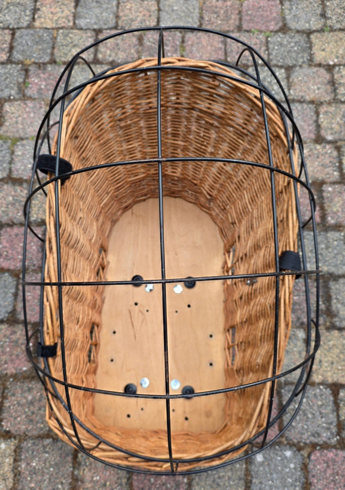 Honden fietsmand te koop, Ophalen, Zo goed als nieuw, Riet