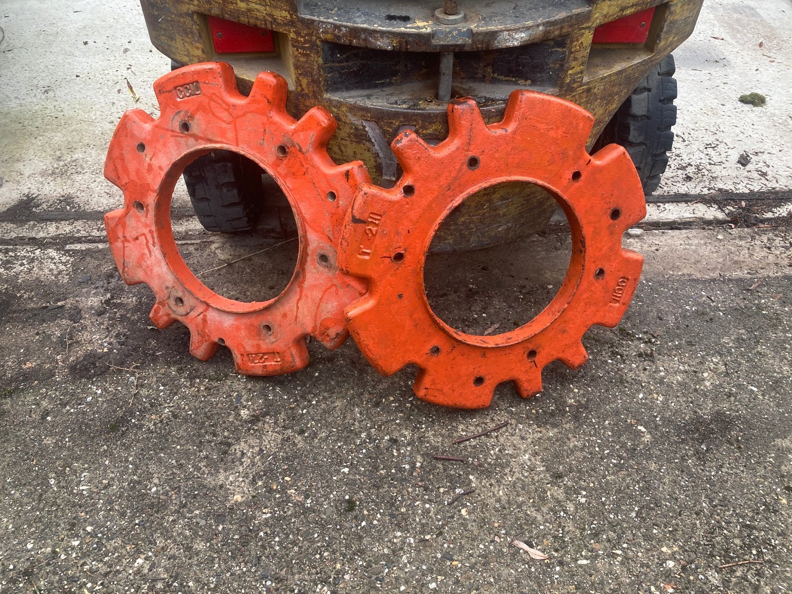 2 setjes Deutz gewichten, Ophalen