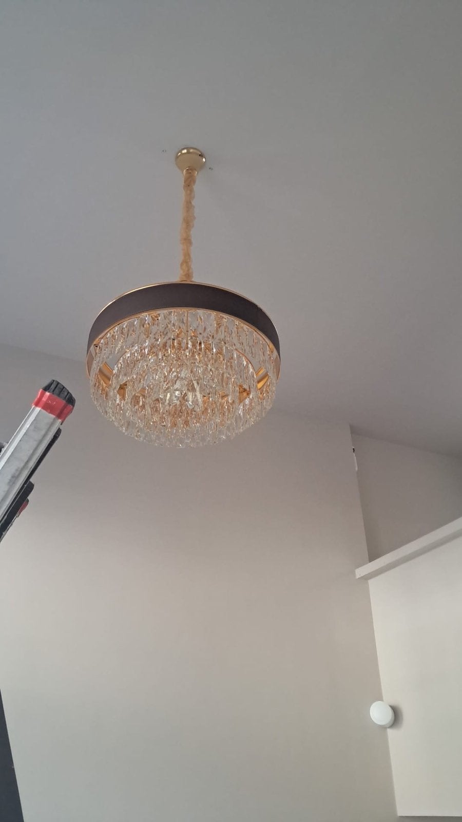 NIEUW! Luxe Kristallen Kroonluchter - Modern Design, Huis en Inrichting, Lampen | Hanglampen, Ophalen, Nieuw, Glas, E14 (klein)