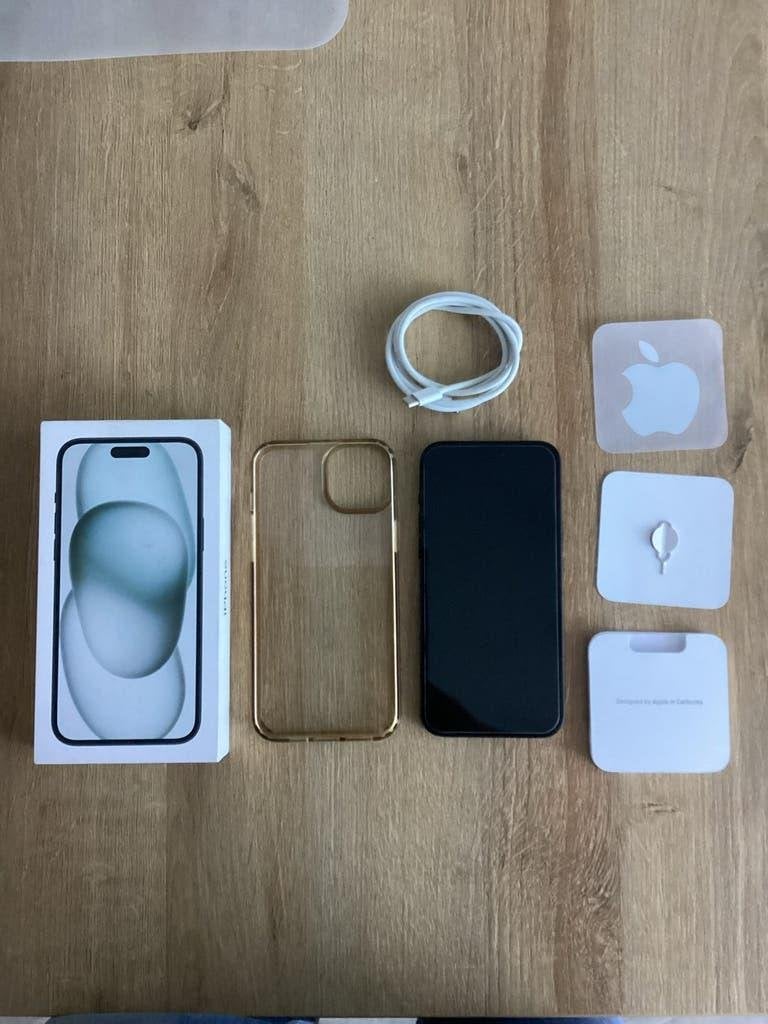 iPhone 15 Plus 128GB - 91% batterijconditie, 128 GB, Zwart, Ophalen of Verzenden, Zo goed als nieuw