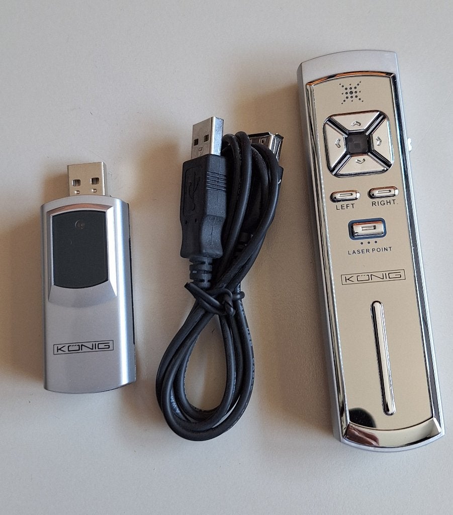 Wireless USB Presenter, Ophalen of Verzenden, Zo goed als nieuw, König, ChromeOS