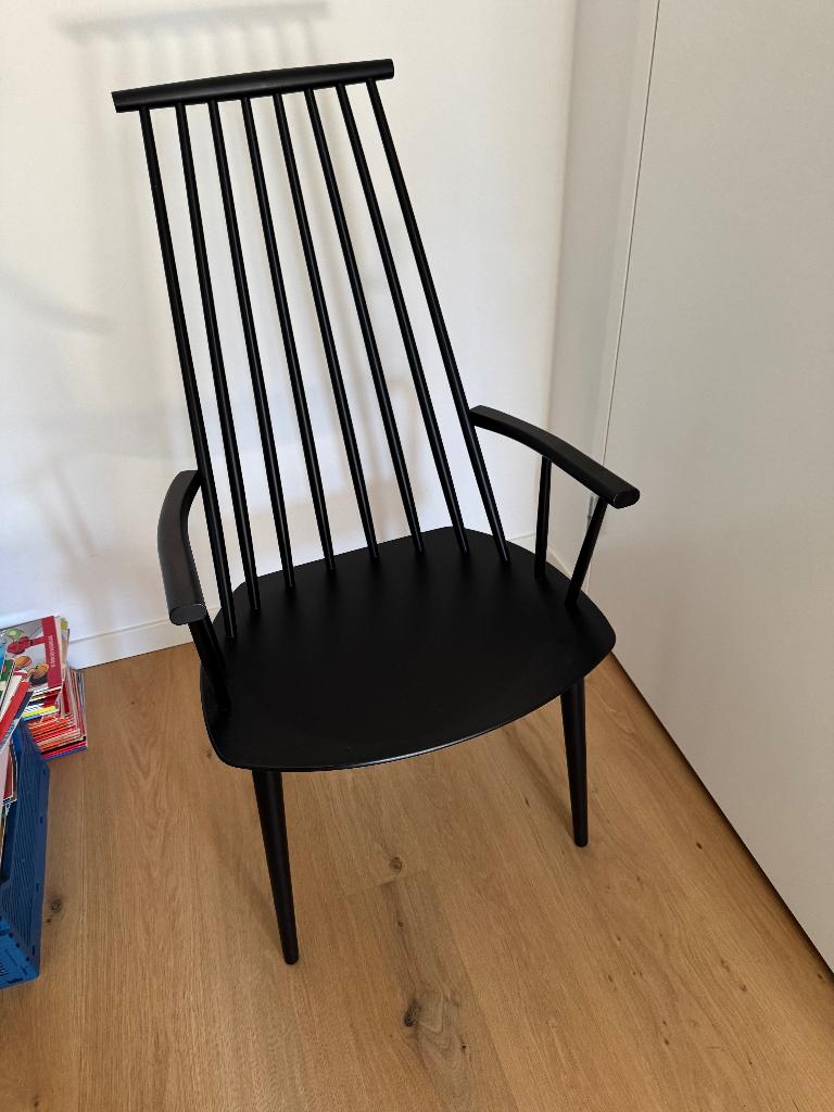 HAY J110 Chair – zwart beuken, Huis en Inrichting, Stoelen, Ophalen, Gebruikt, Zwart, Eén