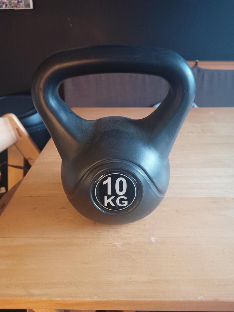 Kettlebell 10 kg - Zo goed als nieuw, Sport en Fitness, Fitnessmaterialen, Ophalen, Zo goed als nieuw, Benen, Kettlebell
