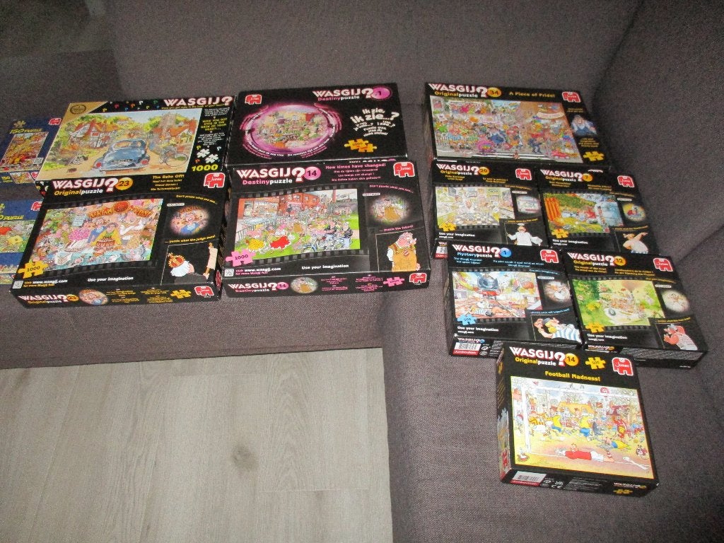 te koop 10 was gij puzzels, Ophalen of Verzenden, 500 t/m 1500 stukjes, Zo goed als nieuw