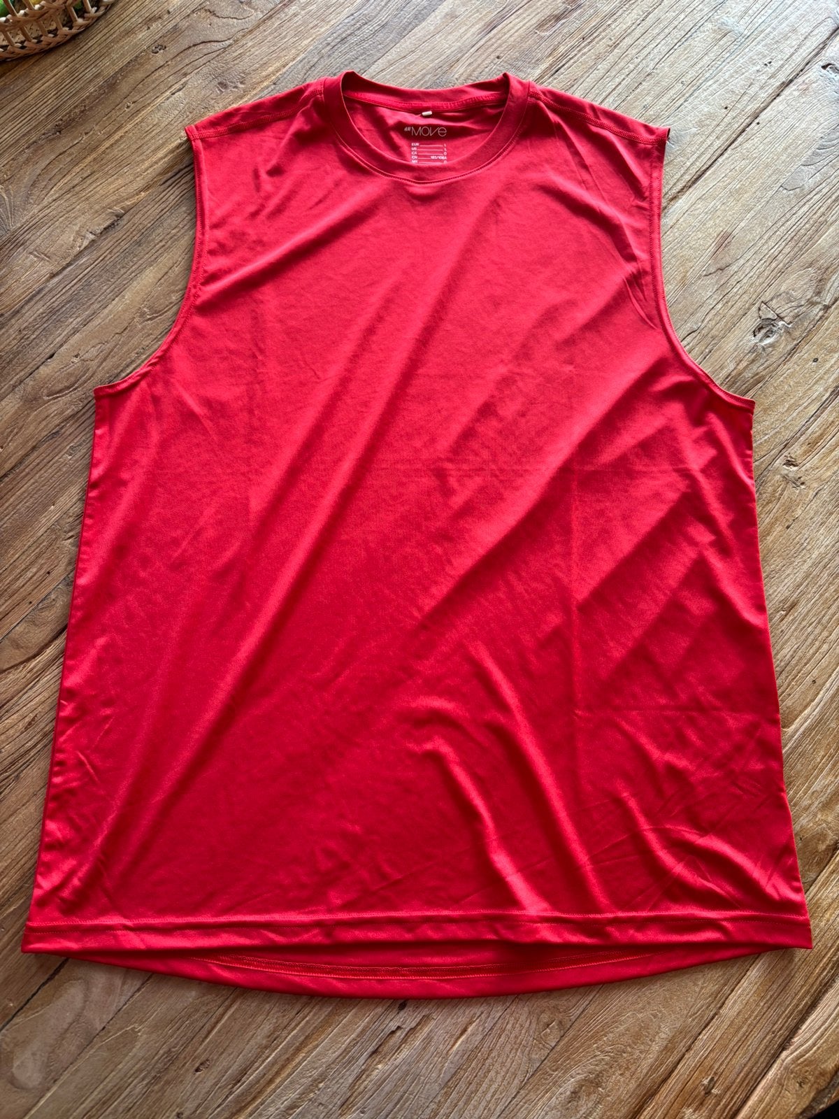 Mouwloze top heren rood H&M maat L nieuw!, Ophalen of Verzenden, Nieuw, Maat 52/54 (L), Rood