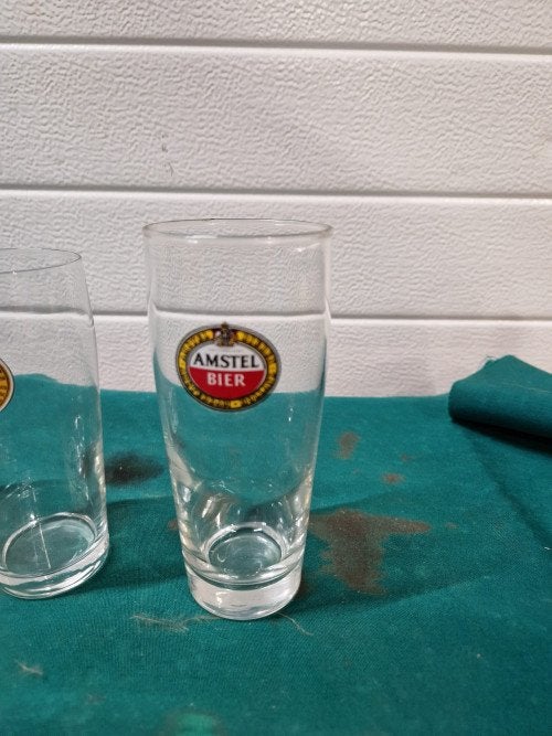 bierglazen amstel bier, Ophalen of Verzenden, 'T Olde Gre-j, Info@toldegrej.nl, Endepoelstraat 20f Didam