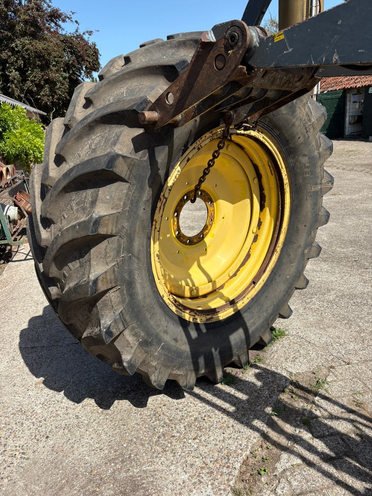 John Deere achtervelgen met banden  600/65/r38, Zakelijke goederen, Agrarisch | Onderdelen | Banden, Velgen en Assen, Ophalen
