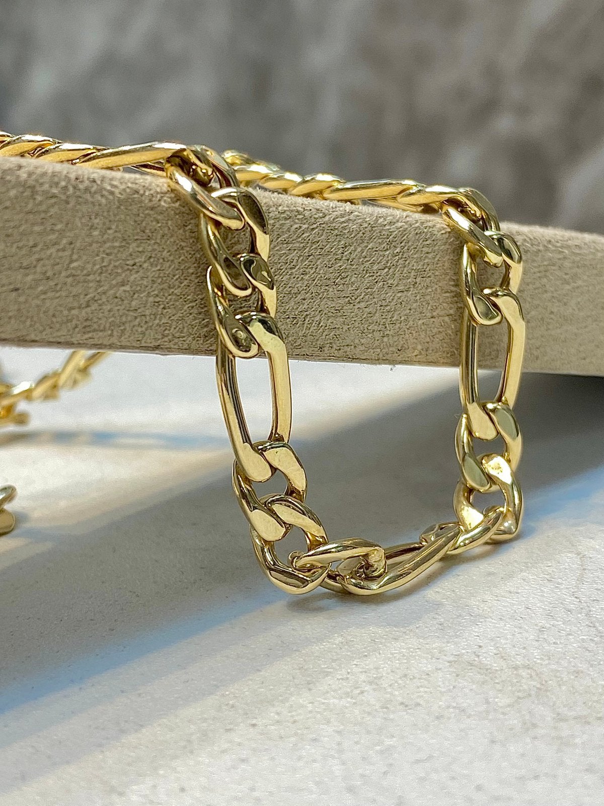 14k Gouden Figaro Ketting, Ophalen of Verzenden, Nieuw, Goud