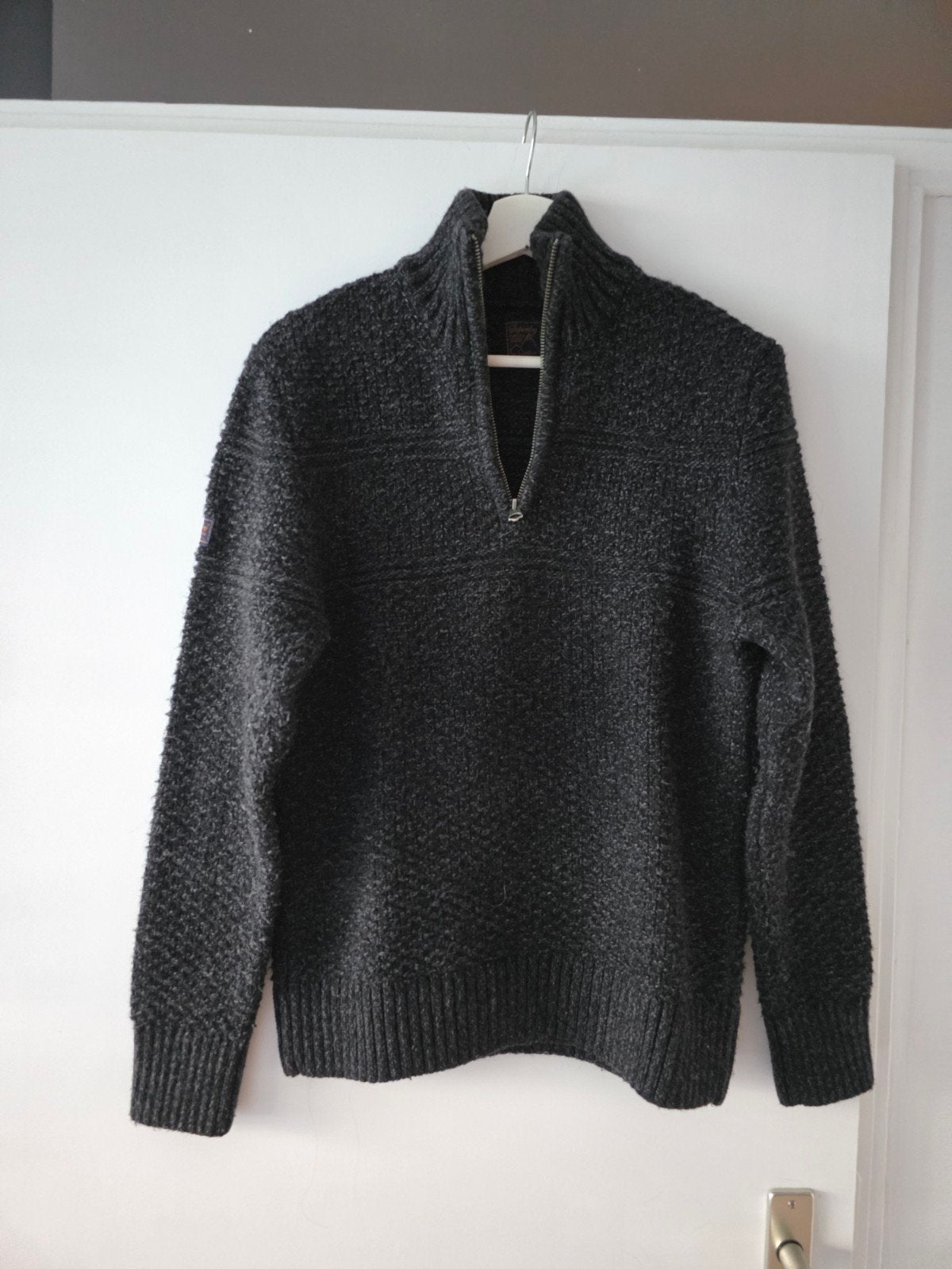 Superdry Outdoor Trui - Maat L - Zo goed als nieuw, Maat 52/54 (L), Ophalen of Verzenden, Zo goed als nieuw, Grijs