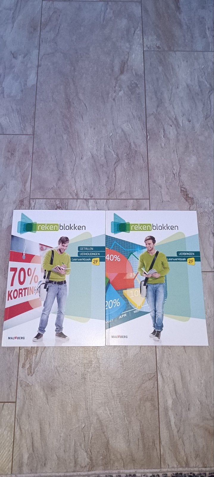 Rekenblokken Leerwerkboek 2F, Wiskunde A, Malmberg, Ophalen of Verzenden, Zo goed als nieuw