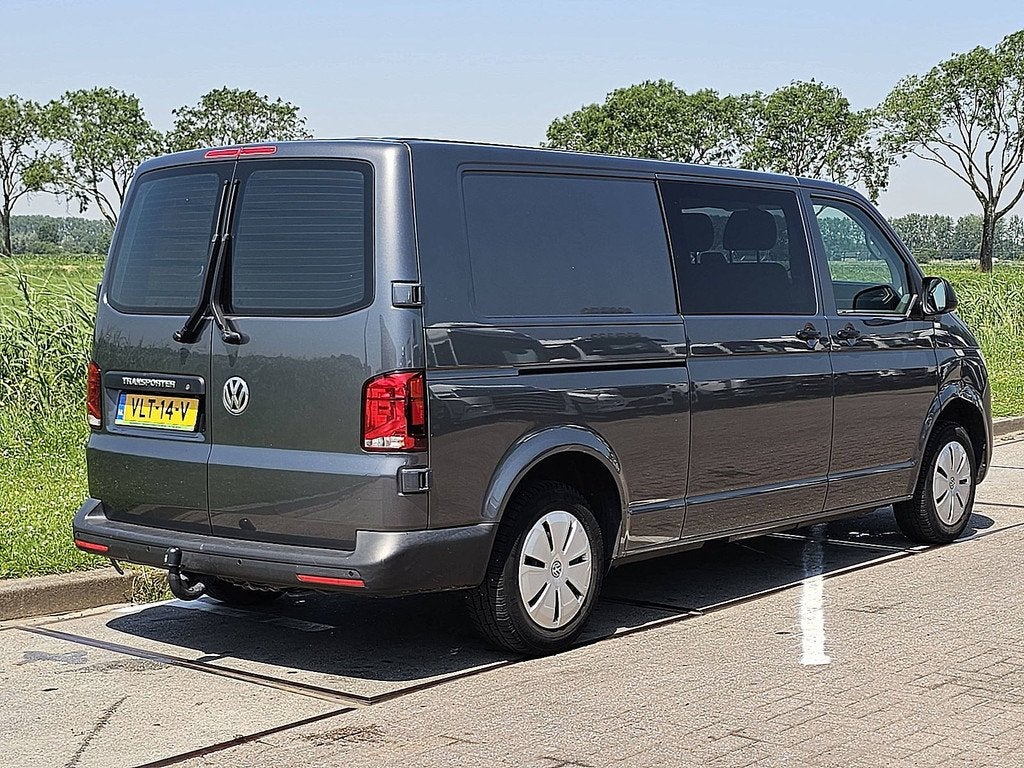 VOLKSWAGEN TRANSPORTER 2.0 TDI l2 dubbel cabine nap, Auto's, Gebruikt, Euro 6, Volkswagen, Bedrijf