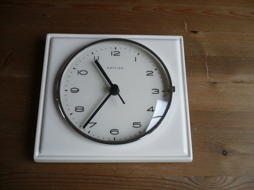 Vintage Wandklok Hettich, Antiek en Kunst, Ophalen of Verzenden