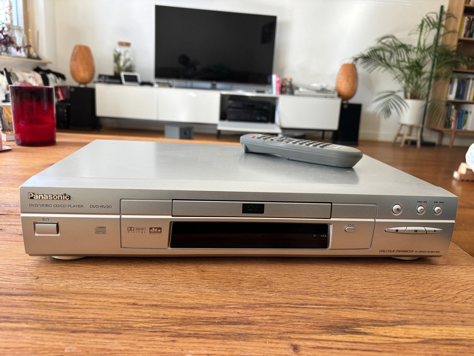 Panasonic DVD-RV20E DVD/Video CD/CD Speler, Ophalen of Verzenden, Gebruikt, Dvd-speler, Panasonic