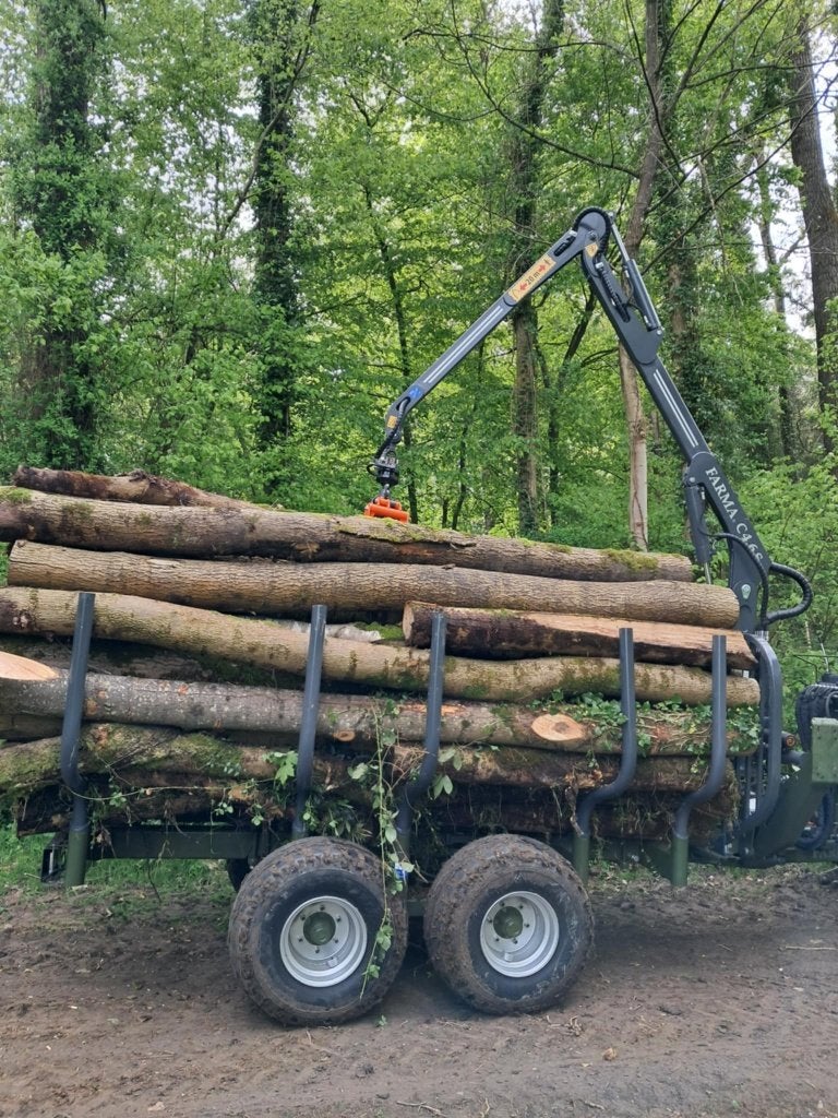7 Ton uitrijkaar voor tractor, Ophalen of Verzenden, Aftakas, Liggend