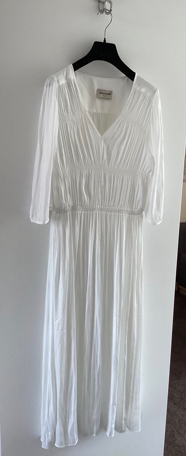 Zadig & Voltaire witte lange jurk maat L, Kleding | Dames, Jurken, Wit, Maat 42/44 (L), Ophalen of Verzenden, Zo goed als nieuw
