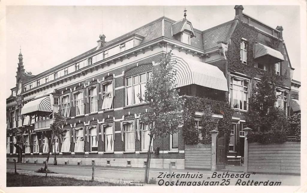 Rotterdam Oostmaaslaan 25 Ziekenhuis Bethesda, Ophalen of Verzenden, 1940 tot 1960, Ongelopen, Zuid-Holland