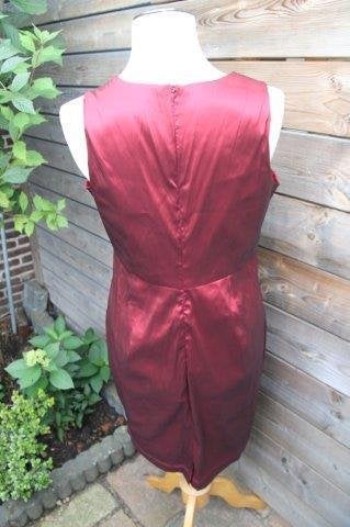 Jurk wijnrood Caroline Biss mt 44 Vaste prijs OPRUIMING, Kleding | Dames, Jurken, Maat 42/44 (L), Ophalen of Verzenden, Zo goed als nieuw