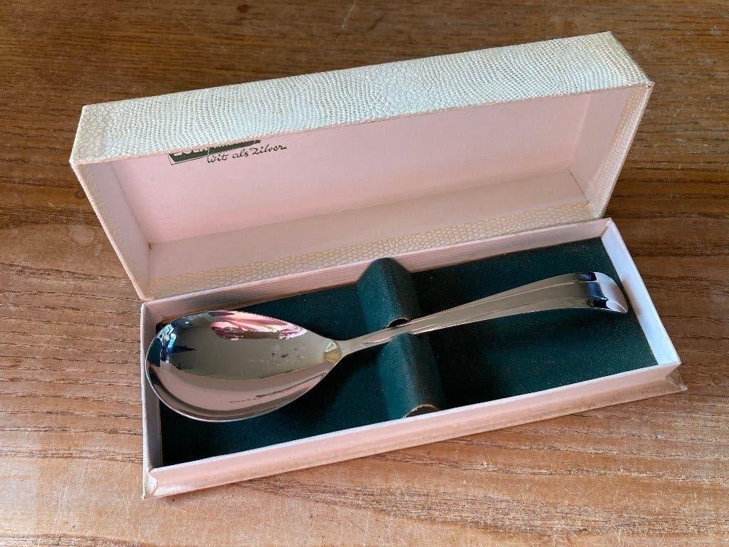 Vintage Sola GZ 1400 hetty compotelepel - nieuw in doosje, Antiek en Kunst, Antiek | Bestek, Ophalen of Verzenden