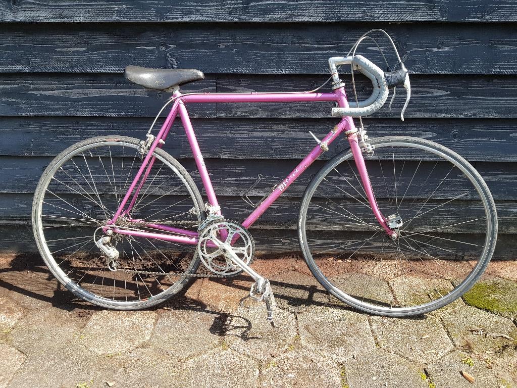 Vintage Mercier Sport Roze klassieke Racefiets oldtimer, Fietsen en Brommers, Ophalen, Jaren '60 of nieuwer, Velgrem, Mercier