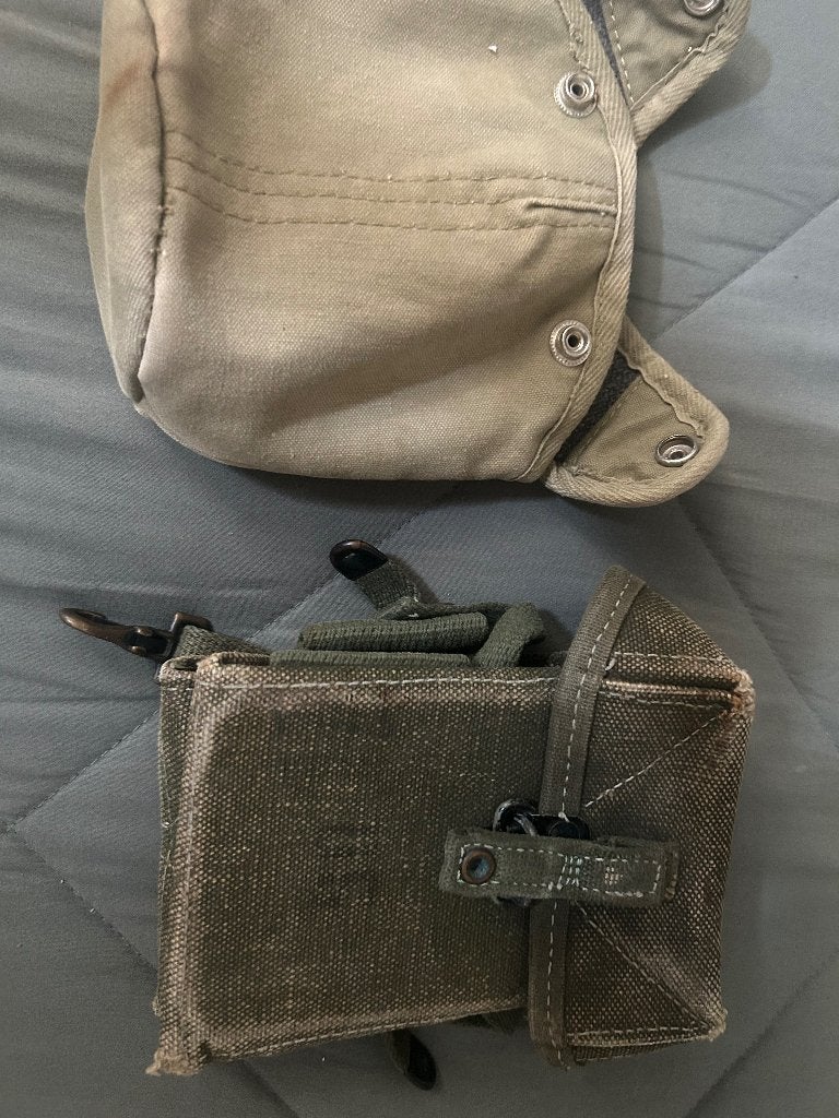 U.S veldfles hoes & first aid pouche, Verzamelen, Militaria | Tweede Wereldoorlog, Ophalen of Verzenden, Landmacht, Nederland