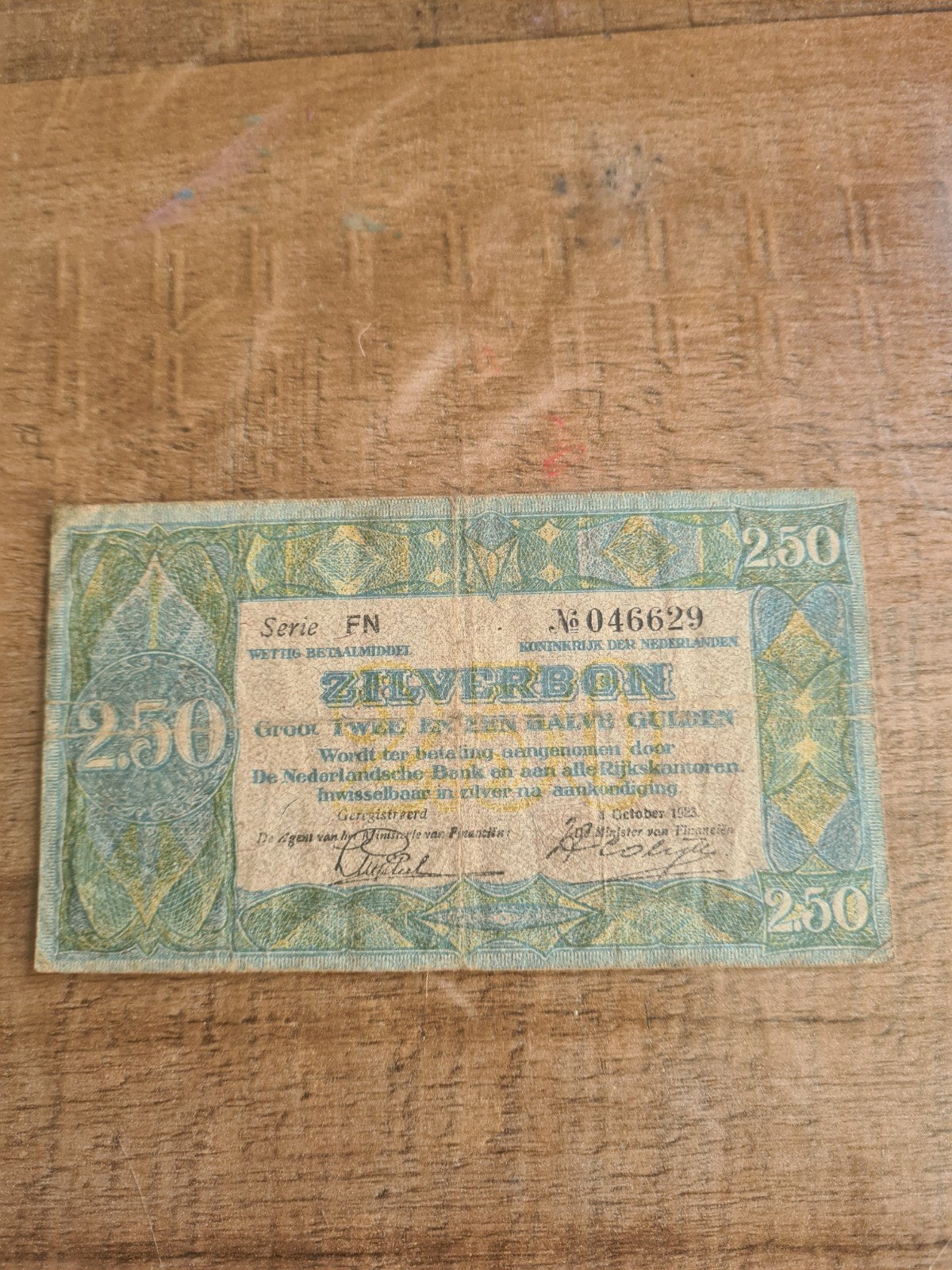 oude biljet, Ophalen of Verzenden, 25 gulden
