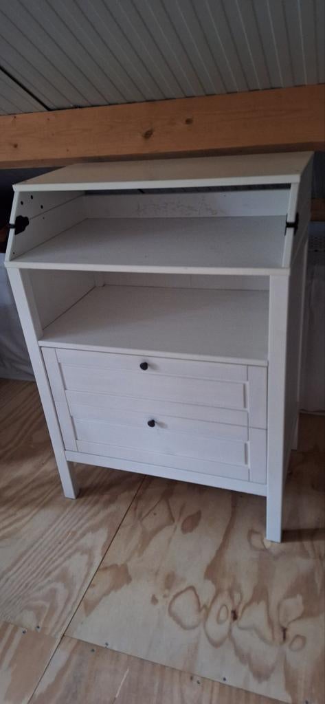 Witte commode te koop, Kinderen en Baby's, Ophalen, Gebruikt, 50 tot 70 cm, 100 cm of meer
