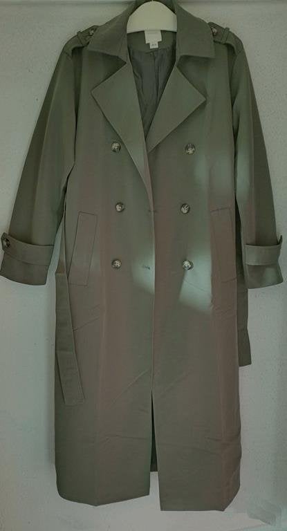 Nieuw Tussenmantel, lange tussenjas trenchcoat coat jas, XS, Nieuw, Maat 34 (XS) of kleiner, Groen, Esmara