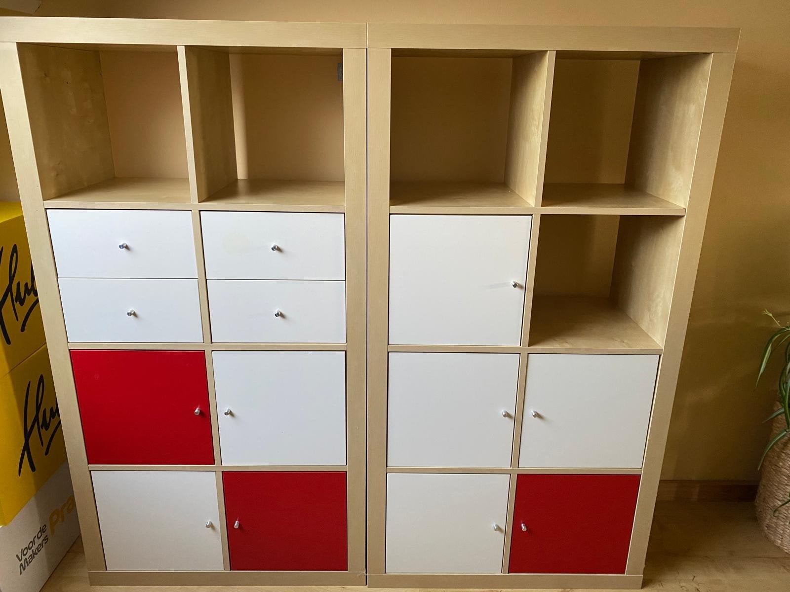 2 Vrolijke half open vakjeskasten (Ikea, EXPEDIT), Huis en Inrichting, Ophalen, Gebruikt