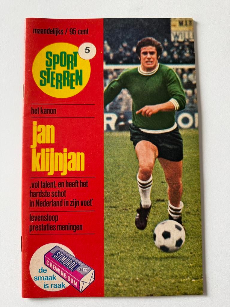 Sportsterren magazine nr 5 Jan Klijnjan Sparta, Ophalen of Verzenden, Zo goed als nieuw, Sparta, Boek of Tijdschrift