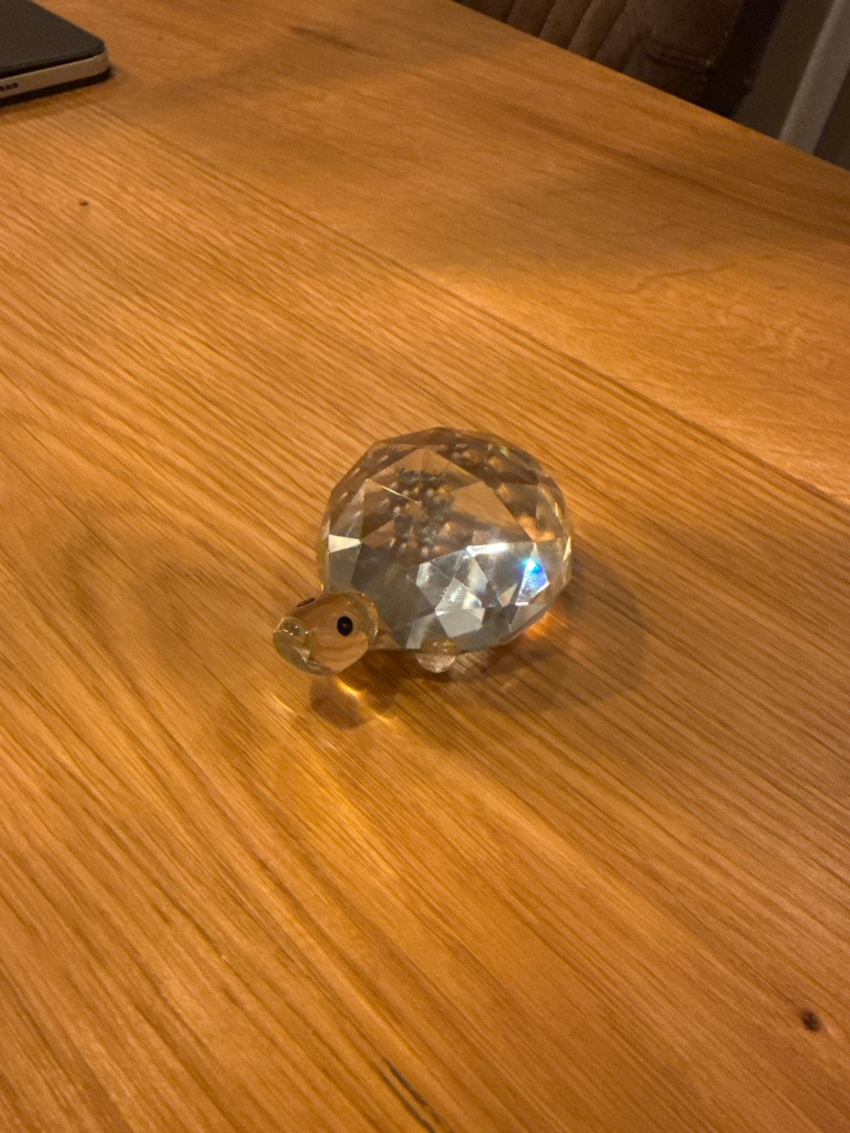 Swarovski schildpad kristal figuurtje, Verzamelen, Swarovski, Ophalen of Verzenden, Zo goed als nieuw, Figuurtje