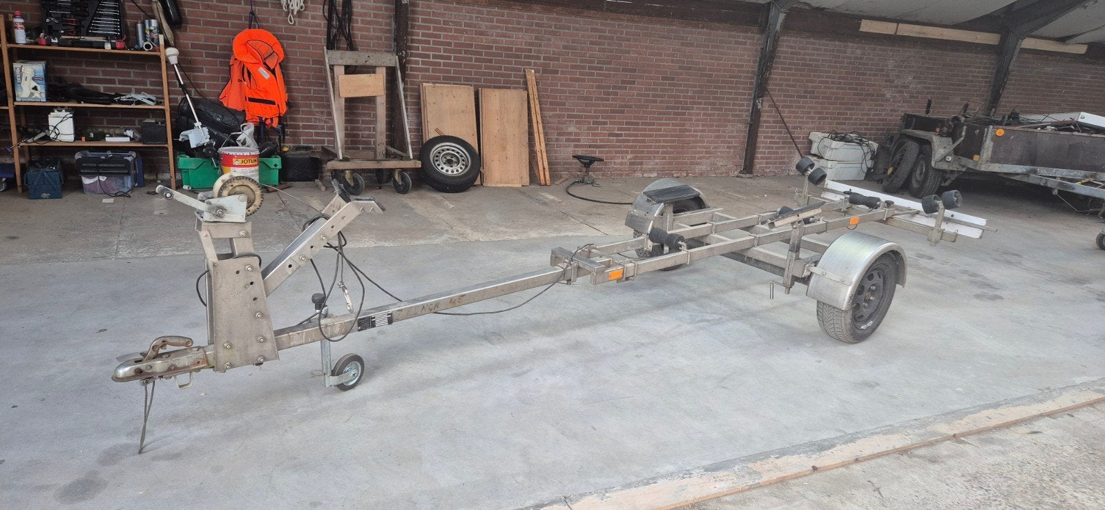 rvs bootrrailer, Ophalen, 5 m, Gebruikt, 0 pk