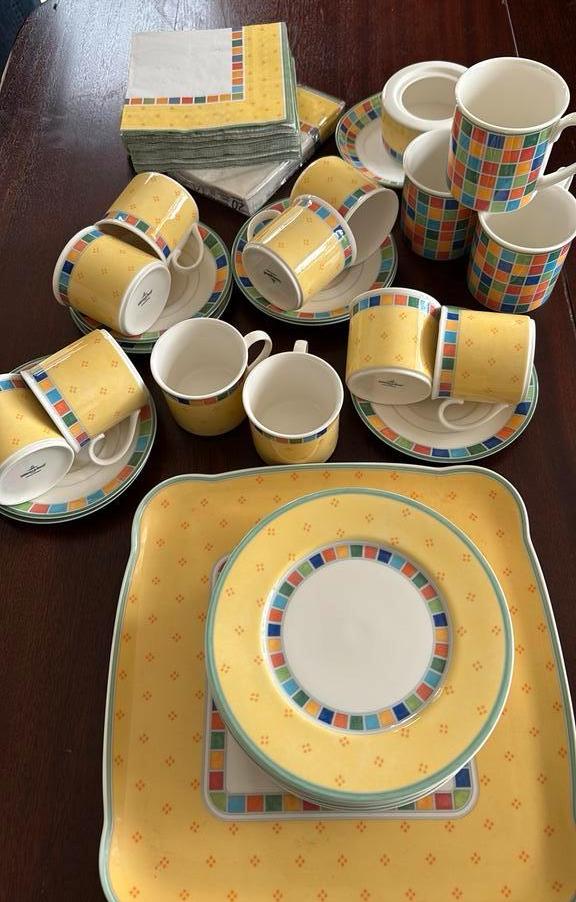 Servies Villeroy & Boch “Twist Alea limone”, Antiek en Kunst, Antiek | Servies compleet, Ophalen